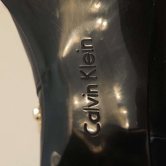 Calvin Klein Black Ankle Boots sz 9.5 M - Picture 7 of 11